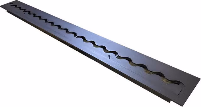 Bruciatore Wave Black da 45 cm per Wave 2000 in acciaio inox da 13,6 L di BIOCAMINI ONLINE