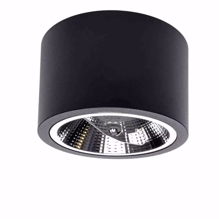 Faretto spot REDONDO nero 1xES111x35W in alluminio, dimensioni: 10x12x12 cm, IP20 Milagro