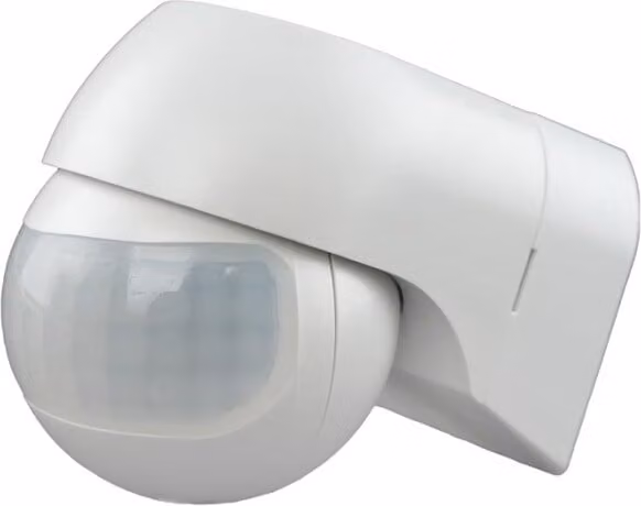 Rivelatore di movimento e crepuscolare PIR a superficie fino a 400W bianco mobile IP44 Ecolight EC20324