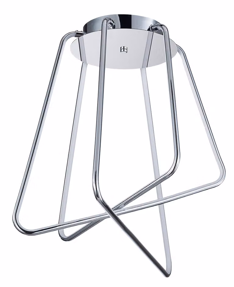 Plafoniera LED ARI 40W, 4000K, cromo, bianco, Ø: 51, H: 50 cm
