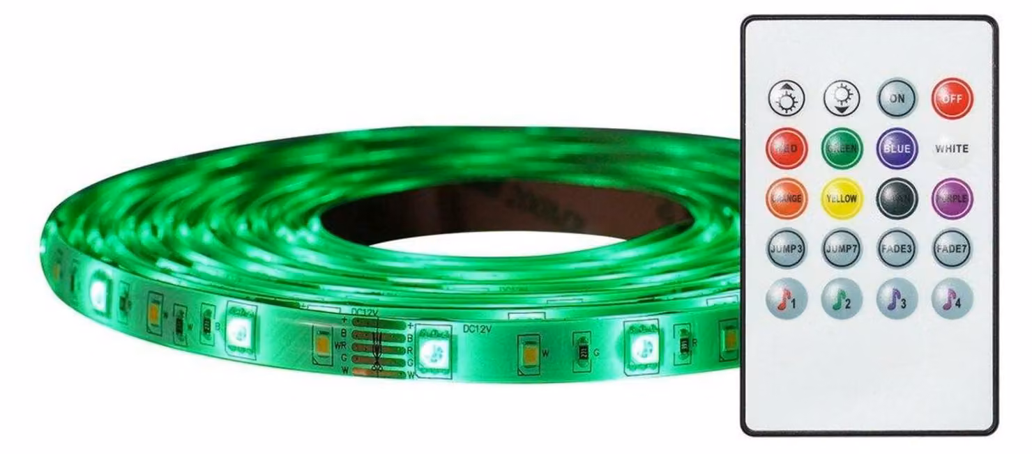 Striscia LED autoadesiva NORDLUX Music RGBW IP44, Variante: 3000 x 10 mm, LED, RGBW, 14 W, 250 lm