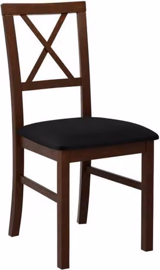 Sedia da pranzo FRATONIA 5 - noce / nero