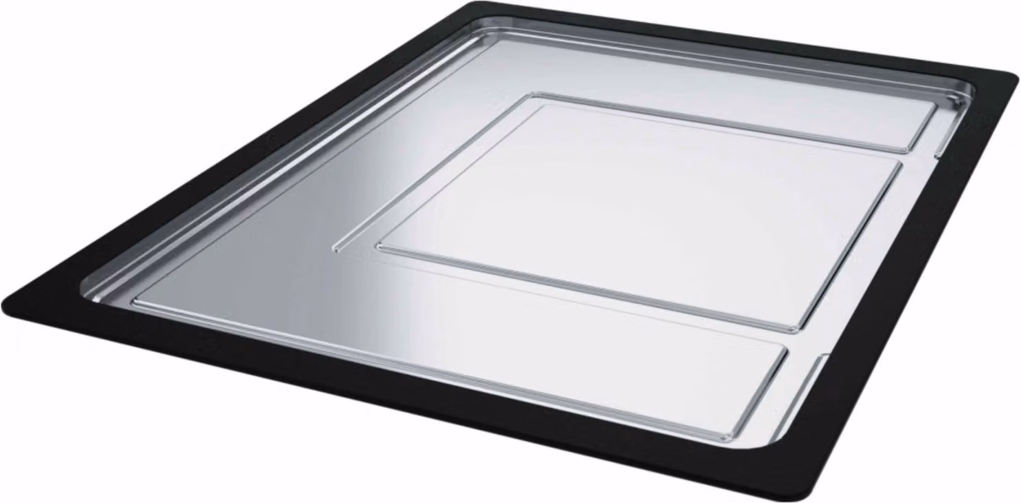 Accessori Franke - Vaschetta di raccolta scorrevole, 326x440x22 mm, acciaio inox/plastica nera 112.0204.360