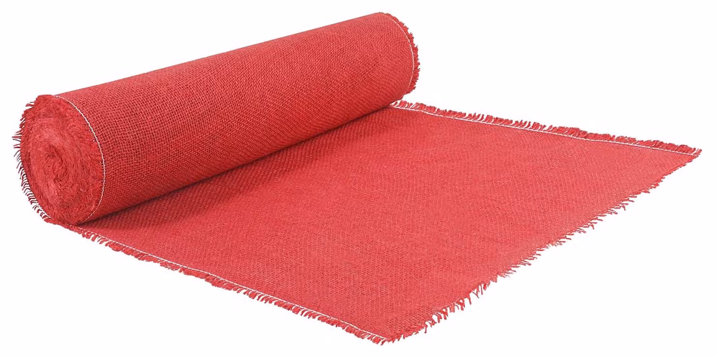 Juta, rotolo, 50 x 1000 cm, colore rosso