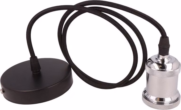 E27 LED Line alluminio LED lampada a sospensione lampada a sospensione lampada a sospensione 1 metro di cavo in cromo