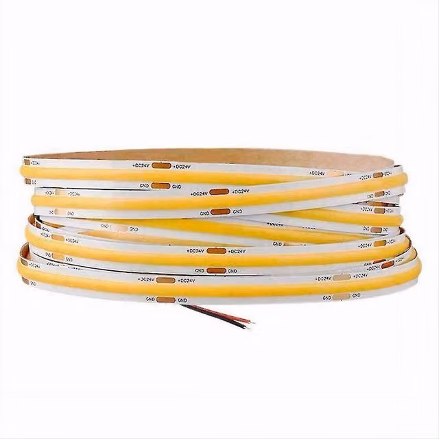 Trade Shop - Striscia Led Cob Strip Bobina 50mt 24volt Led Smd Luce 4000k 6500k 3000k Cob-50m -