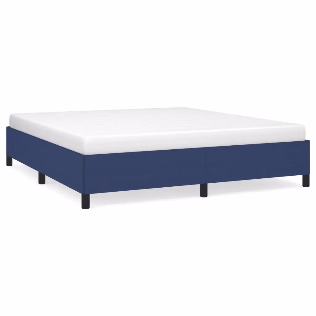 Struttura Letto Design Mania in Tessuto Blu L: 160 cm, P: 200 cm, H: 35 cm – 2