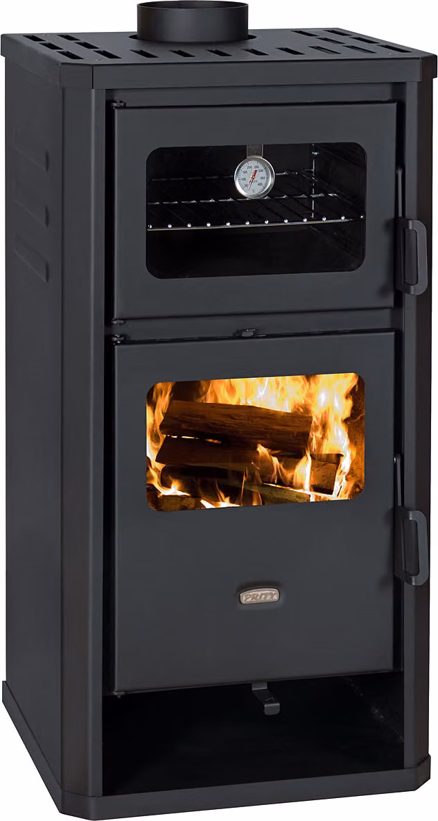 Stufa a legna da cucina PRITY FM D con forno 12,1 kW | Conforme BImSchV2