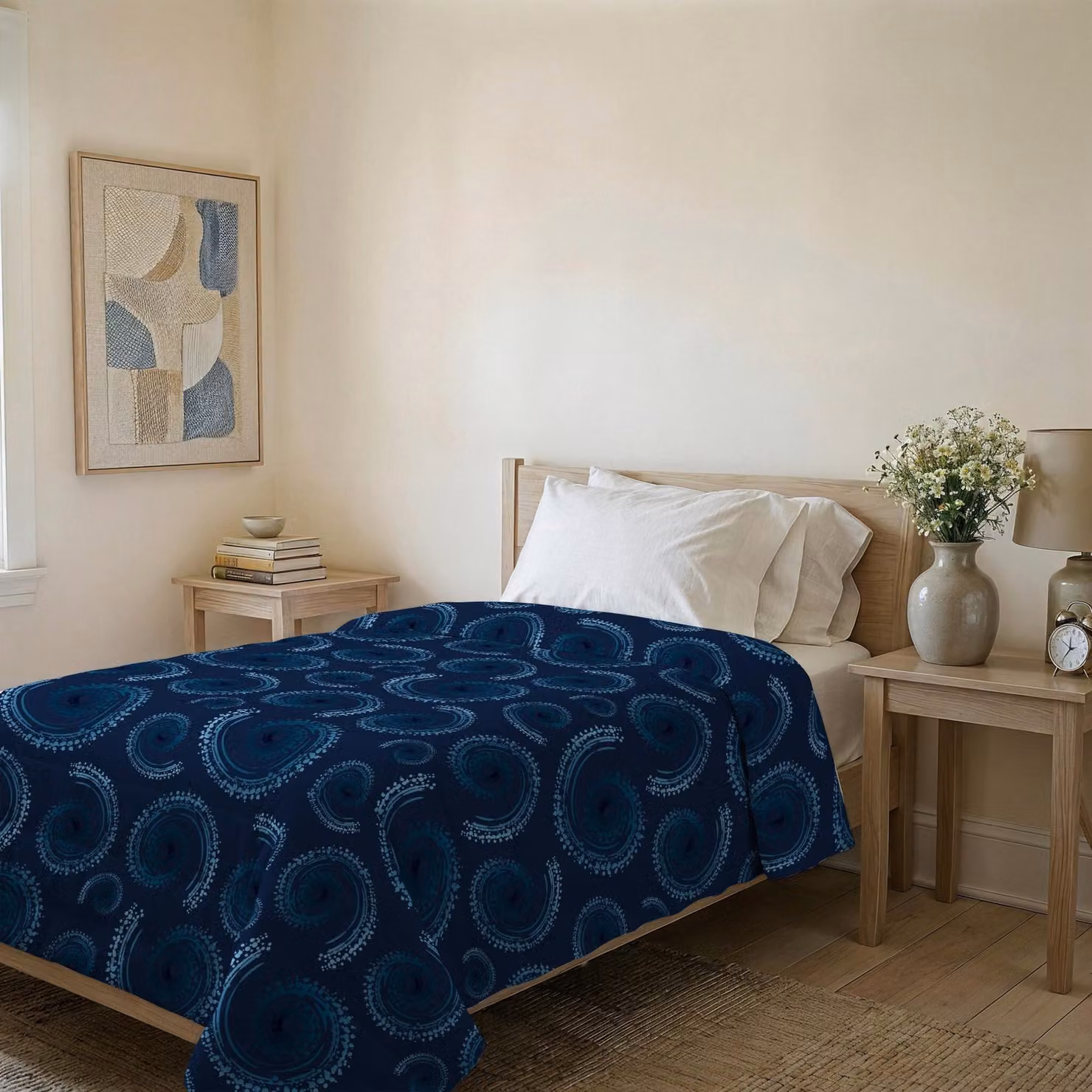 Trapunta estiva BASIC, in microfibra stampata, 160x240 cm