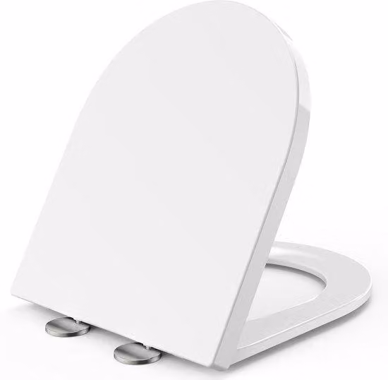 Sedile per wc a D con chiusura ammortizzata - Family - Sedile per wc corto - 1 pezzo