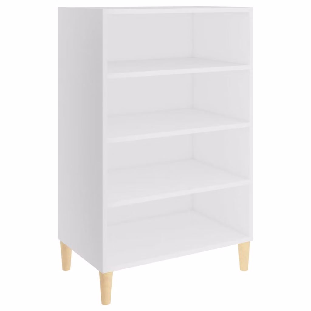 Credenza Bianca 57x35x90 cm in Legno Multistrato