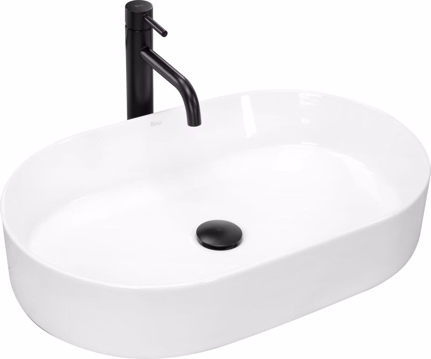 Lavabo da Appoggio in Vetroceramica Rea Nadia 60