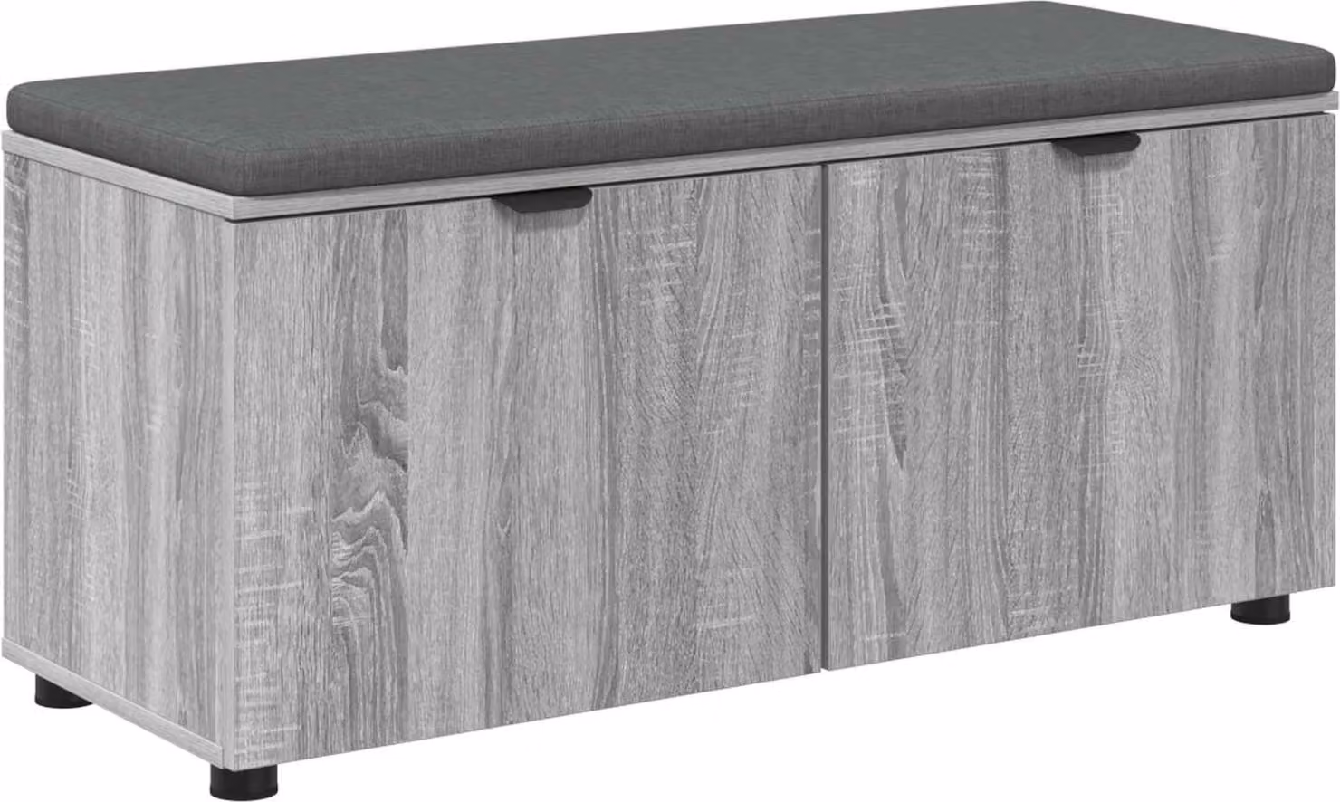 Panca per ingresso con cuscino Sonoma grigia 100 x 38 x 46 cm