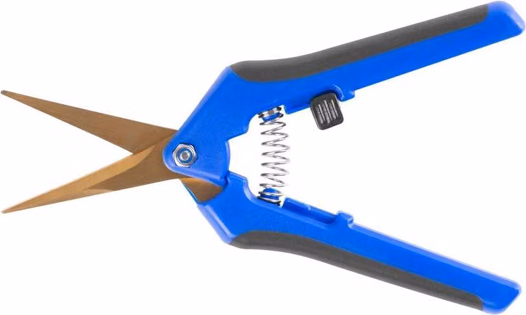 Forbici Strend Pro Premium, manuali, da giardino, per piante e fiori, in titanio, da potatura, blu