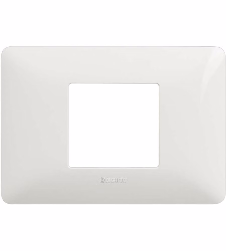 Bticino Placca 2 moduli centrali Matix colore bianco