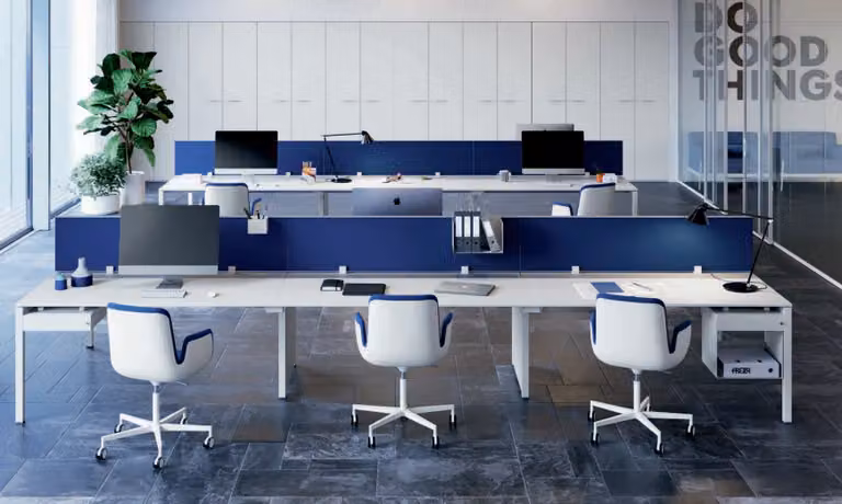 Arbeitstisch Counter 6 Personen Bürotisch Arbeitszimmer Büromöbel Tisch Tische
