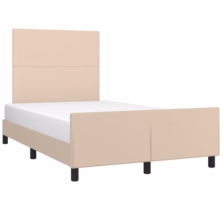 Giroletto senza Materasso Cappuccino 120x190 cm in Pelle finta