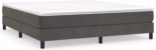 Letto matrimoniale | Letto per adulti | Struttura Letto a Rete a Molle Grigio Scuro 180x200 cm Velluto