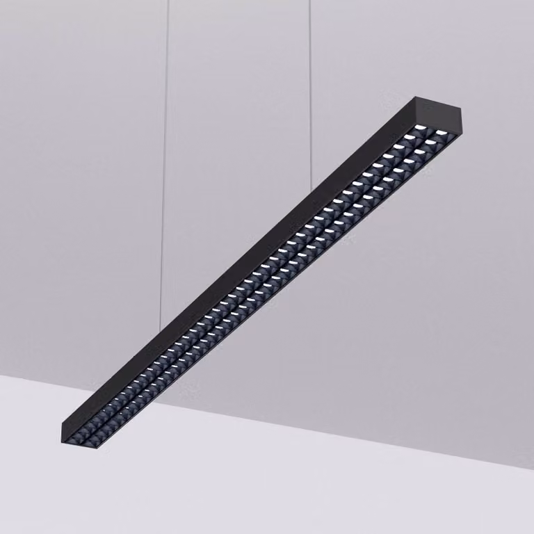 Lampada LED a sospensione da ufficio Jolinda, nero, 118 cm, alto/basso Jolinda Arcchio, Nero, Studio / Ufficio, Alluminio, Moderno