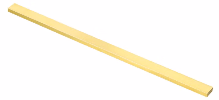 Barra in ottone H59, 6 x 6 mm, lunghezza 0,3 metri, 1 pezzo