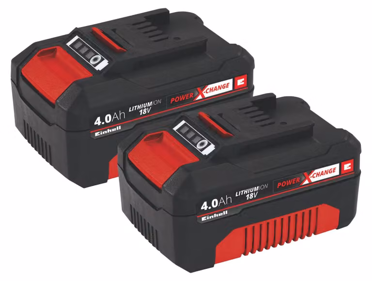 Einhell 4511489, Tipo di prodotto: Batteria/Accumulatore, Tecnologia batteria: Ioni di litio (Li-ion), Capacità batteria: 4 Ah. Larghezza imballo: 250 mm, Profondità imballo: 113 mm, Altezza imballo: 269 mm (4511489)