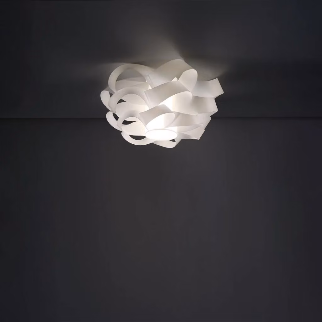 Plafoniera Moderna Cloud Linea Zero Polilux Bianco con Attacco E27, Diametro: 50 cm – 2