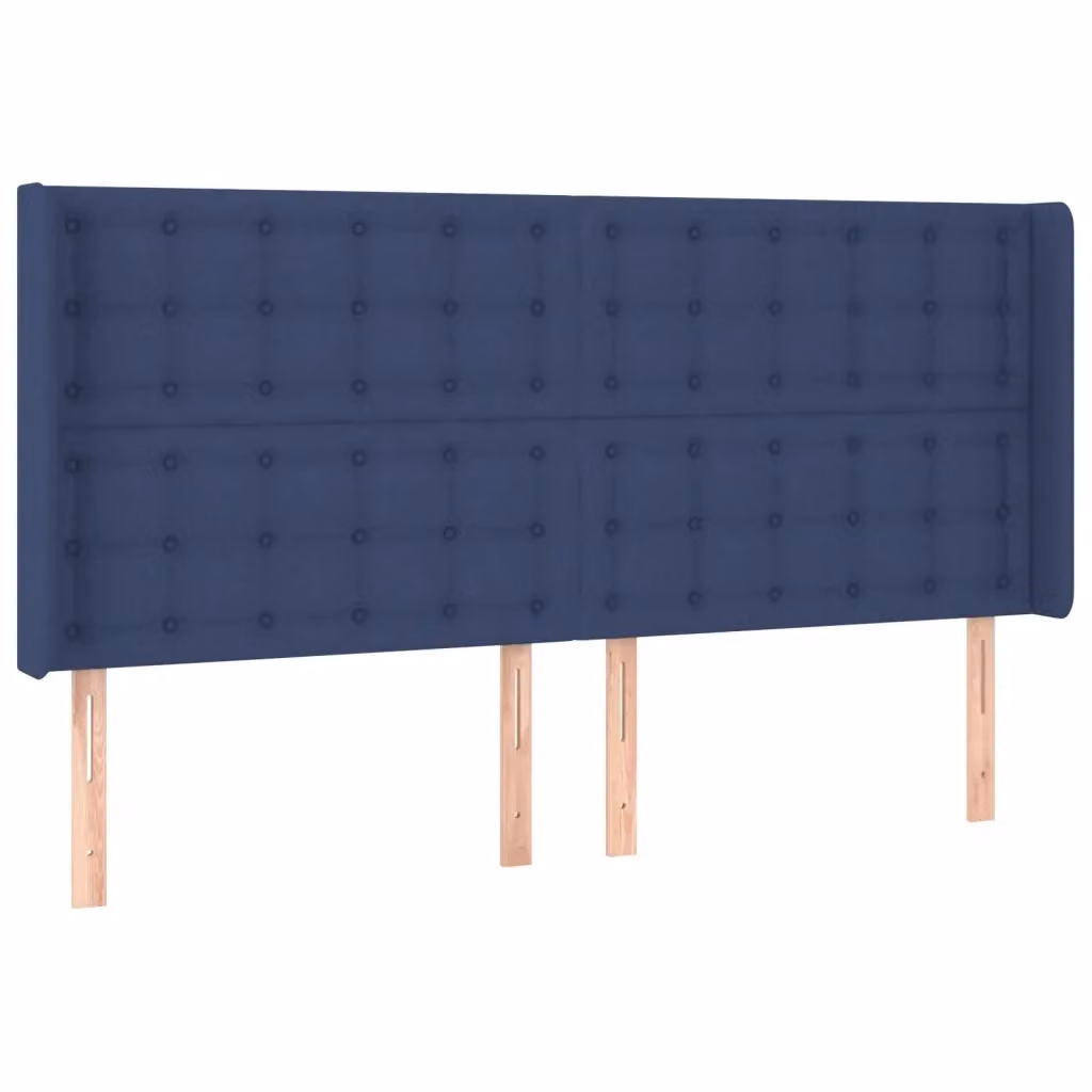 Testiera con Orecchie Design Mania in Tessuto Blu L: 183 cm, P: 16 cm, H: 118/128 cm – 2