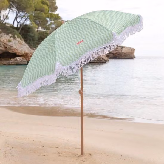 Ombrellone da spiaggia, giardino, esterno e terrazza - UPF 50+ (210 x 180 cm)