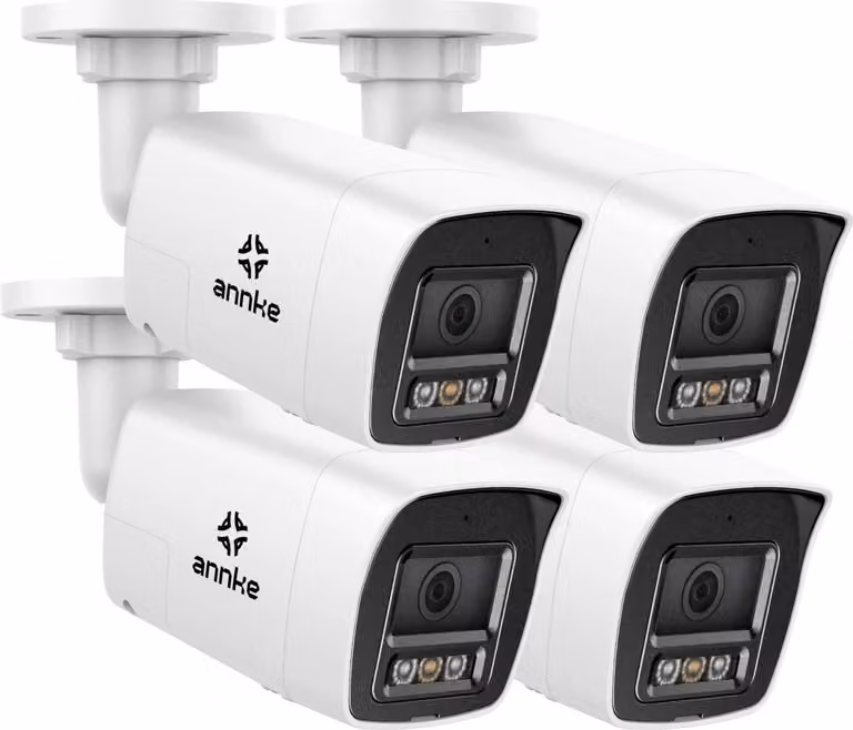 Telecamera di sicurezza, risoluzione 3K, audio bidirezionale, telecamera a 4 unità