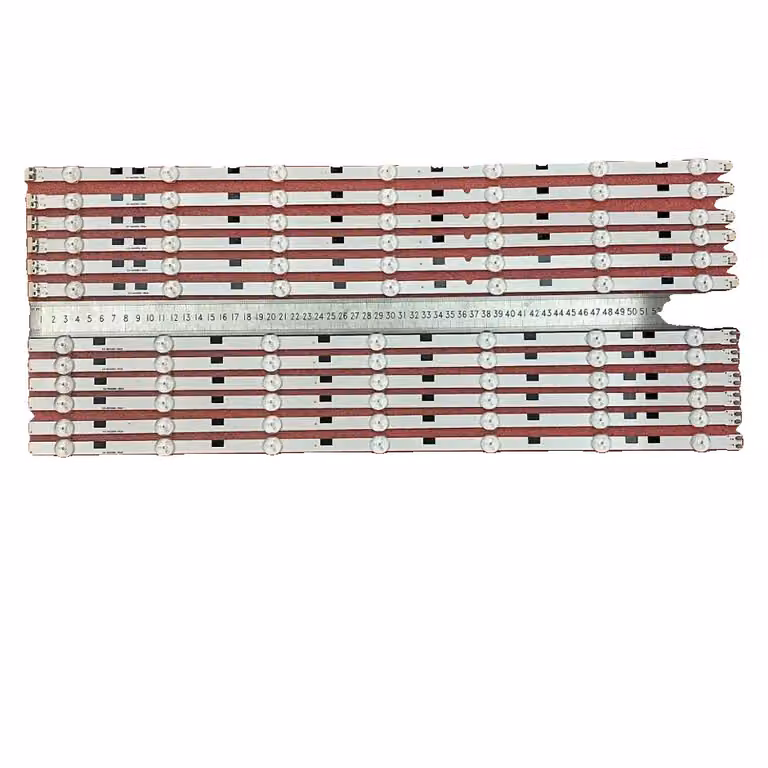 Striscia di retroilluminazione a LED, alluminio, dimensioni 1170 mm, 14 LED, tensione 3V, compatibile con diversi modelli di TV