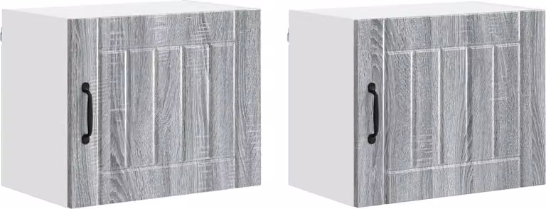 Armadietto a muro LUCCA 2 pcs Grigio Sonoma 50 x 31 x 40 cm