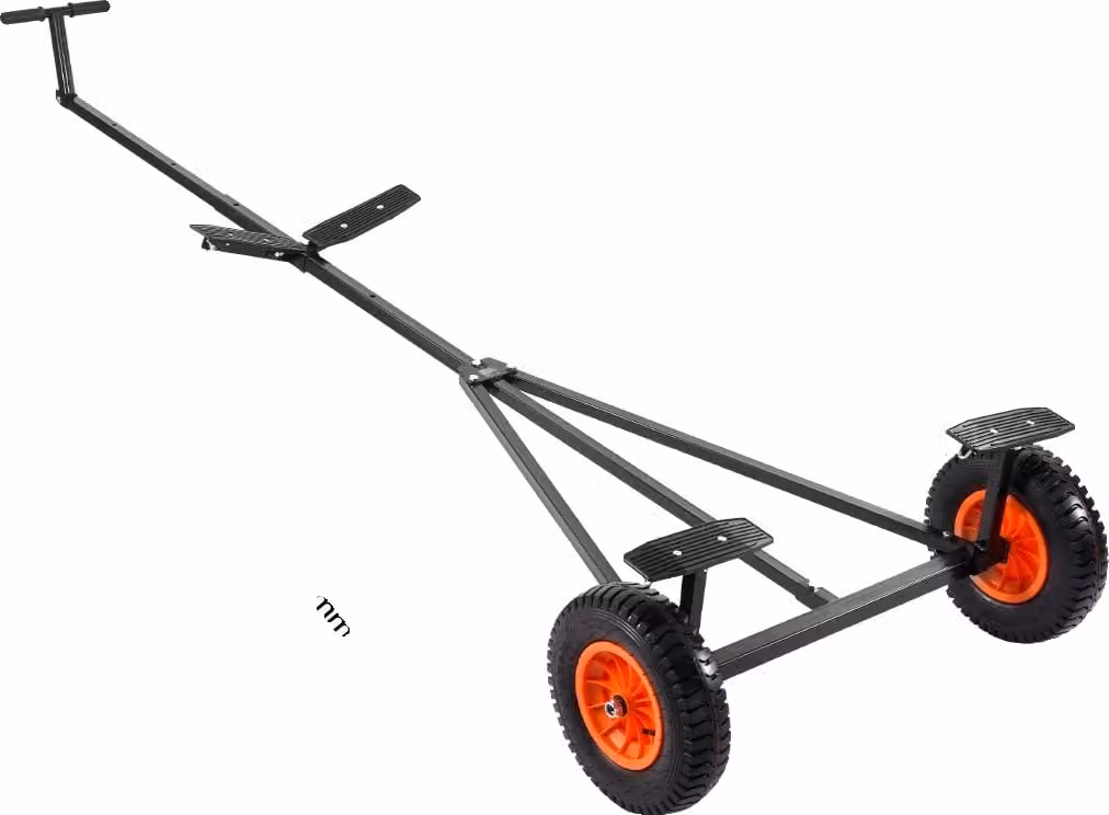 Carrello per rimorchio barca, portata 190 kg, lunghezza regolabile, 190 kg