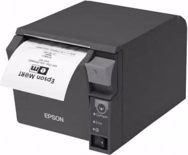 Stampante termica Epson TM-T70II (032) con porta USB integrata, colore nero, modello C31CD38032