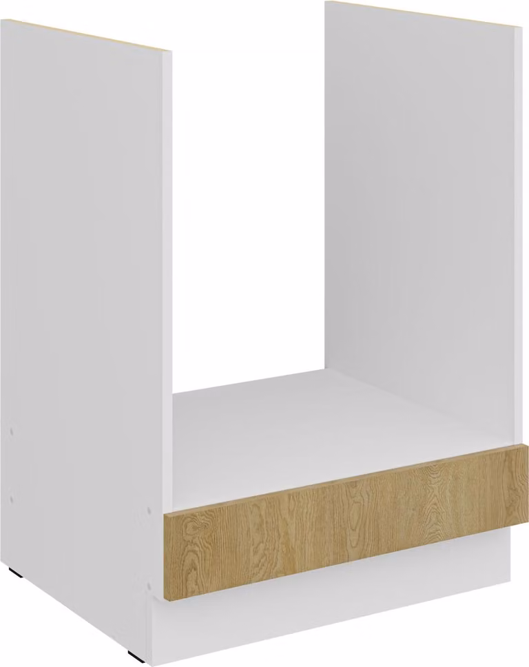 Mobile base da cucina da 60 cm CREMONA, rovere chiaro + bianco opaco, cucina, angolo cottura, blocco cucina, cucina componibile