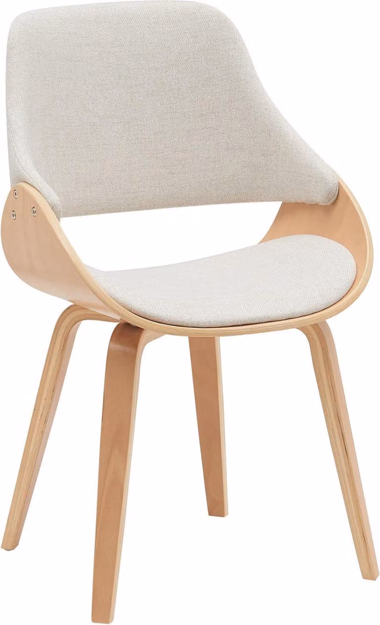 Sedia da sala da pranzo - Sedia da sala da pranzo - Design confortevole, seduta per il soggiorno | Colore: Naturale/Crema | Materiale: Polvere