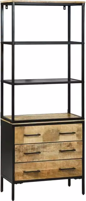 Credenza Marrone 70 x 35 x 180 cm Legno di mango massello 3310126