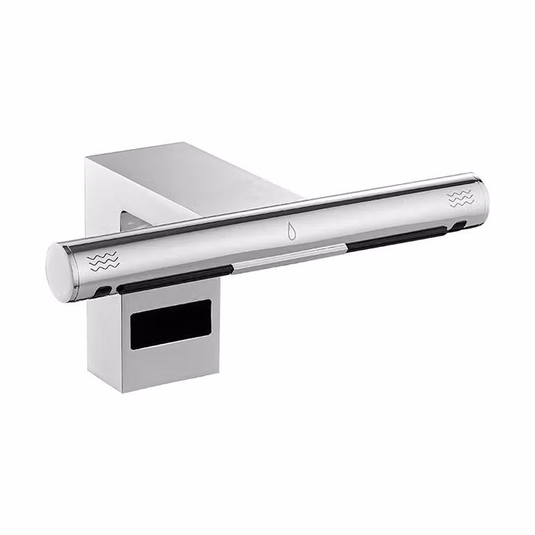Rubinetteria a sensore Jet Dryer - Miscelatore elettronico per lavabo con essiccatore, cromo 8596220010643
