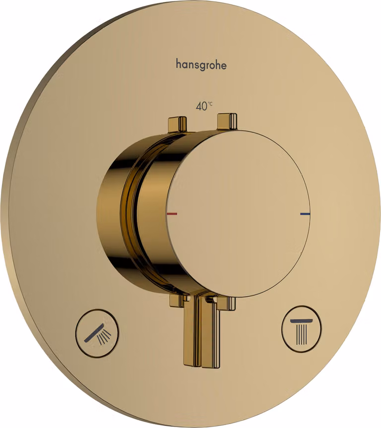 hansgrohe Ecostat Comfort S thermostat encastré pour 2 consommateurs, 33715990, 33715990