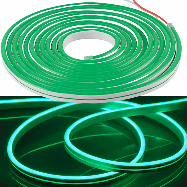 Nastro led NEON 12V 5m Verde IP65 315076 Polux
