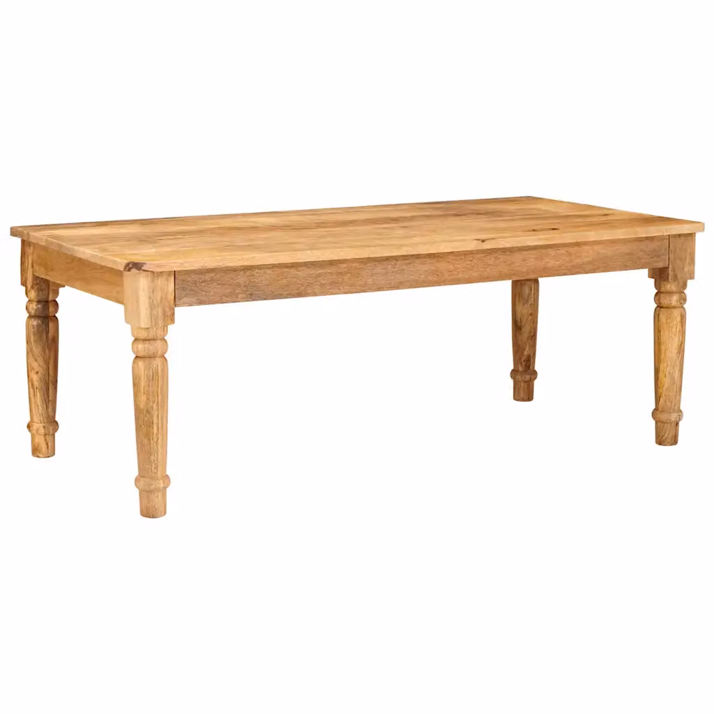vidaXL Tavolino da salotto moderno in legno di mango marrone L: 110 cm, P: 55 cm, H: 40 cm