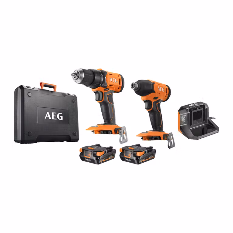 Set trapano a percussione AEG 18V + avvitatore a percussione 18V