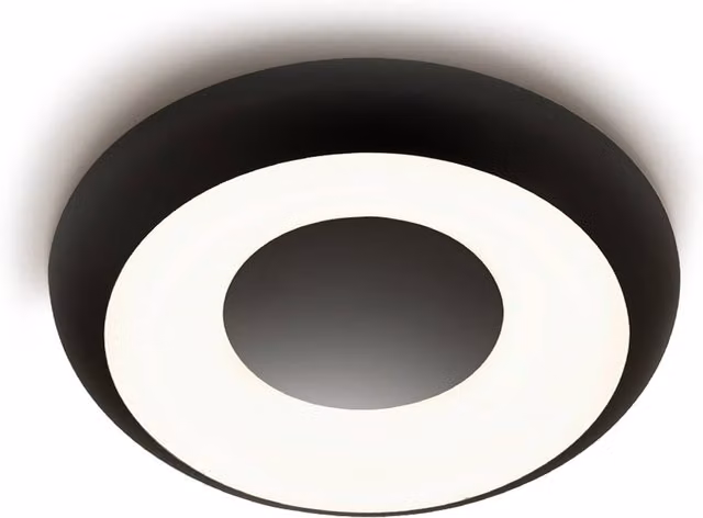 Panzeri Superbold Plafoniera Applique LED Dimmabile Nera con Design Moderno a Anello