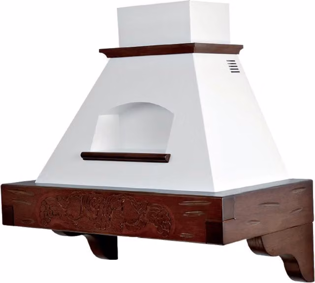 Cappa aspirante a parete IPERBRIKO in alluminio bianco con display LED L: 120 cm, P: 54 cm, H: 74 cm – 1