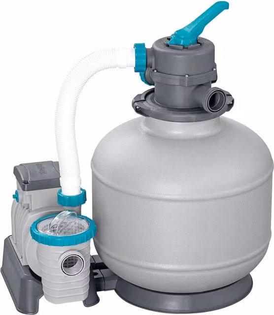 Trade Shop - Pompa Sistema Di Filtraggio A Sabbia Con Timer Manometro 8.327l/h Piscine Fuori Terra 58499 -