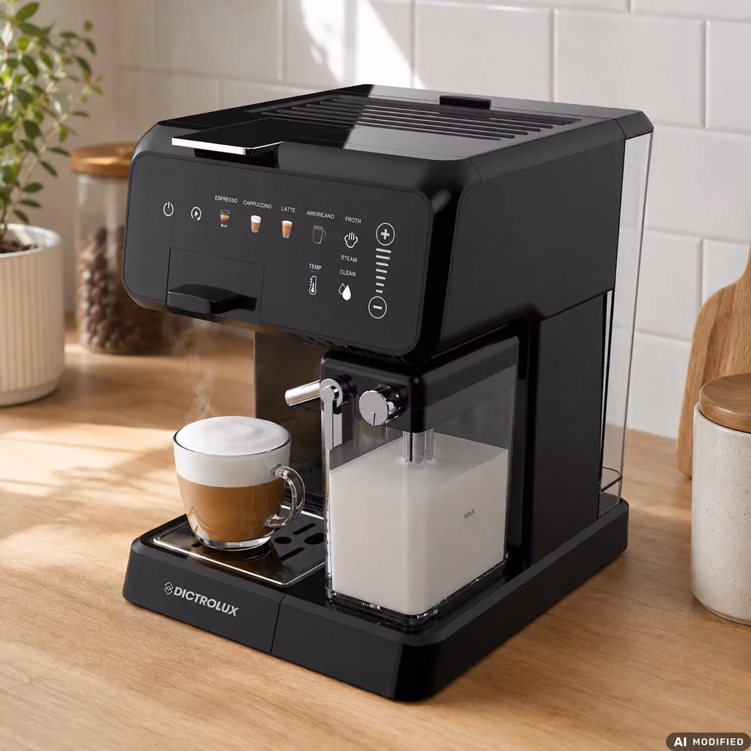 Macchina da Caffè Digitale 4 in 1 DICTROLUX Mozen Express & Milk da 1400 Watt, Colore Nero, Compatibile con Capsule Nespresso, DolceGusto, Lavazza A Modo Mio e Cialde ESE – 2