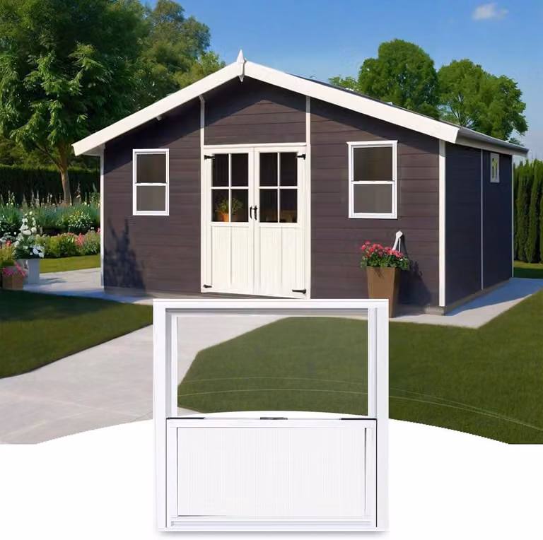 Finestra in alluminio resistente alle intemperie, dimensioni 61 x 91 cm, colore bianco, ideale per scantinati, case, docce e pollai, per migliorare la ventilazione e l'illuminazione naturale