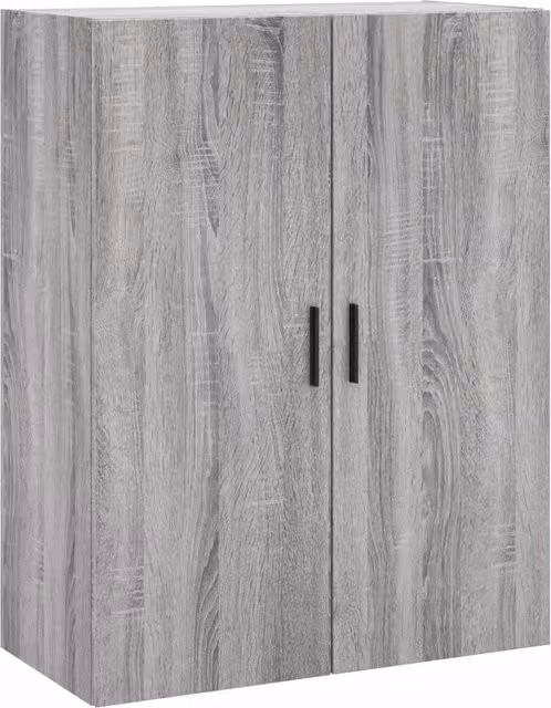 Armadio da parete dal design moderno portaoggetti 69,5 x 34 x 90 cm in legno ingegnerizzato grigio 02_0048594