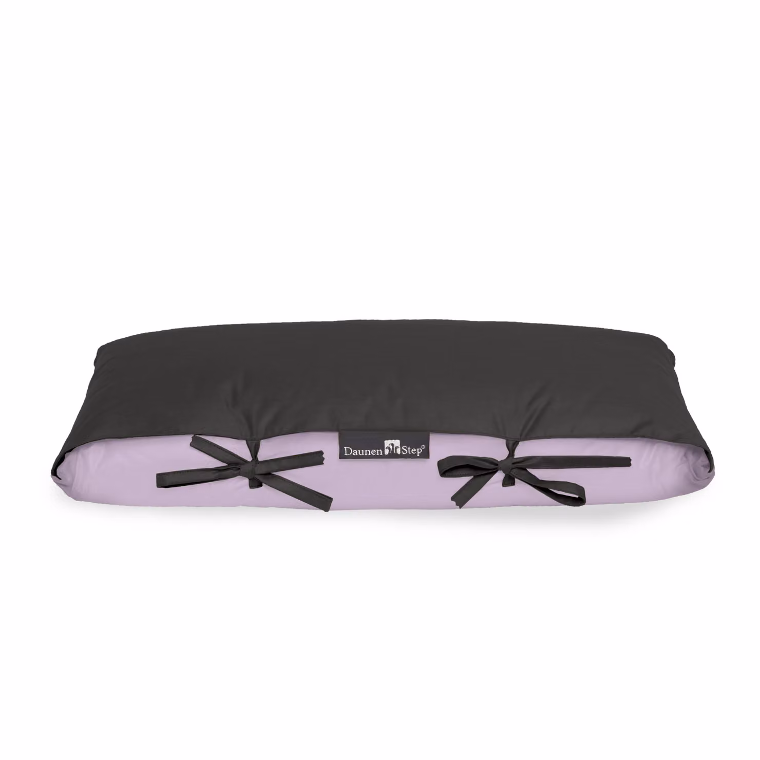 DaunenStep Trapuntino Mio Sakura Lilla e Blu scuro con motivo a quadri in cotone e piumino per adulti L: 160 cm, P: 105 cm – 2
