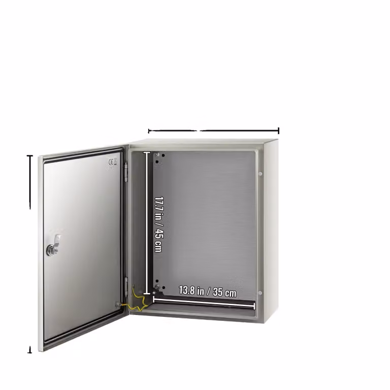Custodia elettrica, struttura in acciaio, impermeabile secondo IP66, 50 x 40 x 20 cm