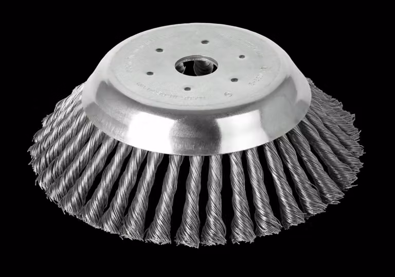 Lessmann Zopf-Kegelbürste Ø 200 mm, 36 Zöpfe, Bohrung mit 20 mm Durchmesser